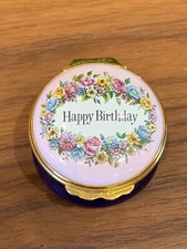 Halcyon Days FELIZ ANIVERSÁRIO Feito Para Port O' Call Pasadena Caixa de Bugigangas 1,75" comprar usado  Enviando para Brazil