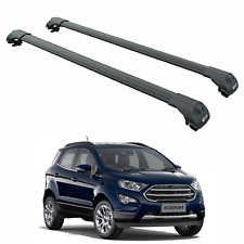 Trilho nivelado alumínio preto barras transversais rack de teto para Ford EcoSport 2018-2025, usado comprar usado  Enviando para Brazil