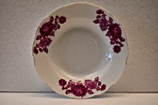 Prato de sopa antigo prato porcelana cerâmica carregador rosa floral placa de crisântemo comprar usado  Enviando para Brazil
