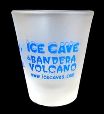 Ice Cave & Bandera Volcano Novo México Shot Glass atirador fosco 2-3/8" Libbey comprar usado  Enviando para Brazil