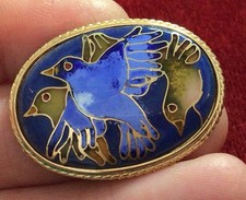 enamel bird brooch for sale  CHRISTCHURCH