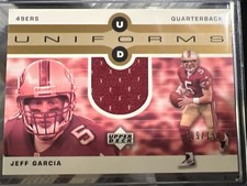 Jeff Garcia Udu-JG 109/150 Jogo de Cartas Numerado Patch Usado, usado comprar usado  Enviando para Brazil