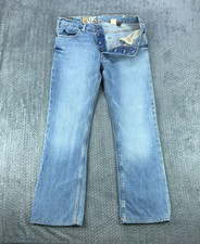 Bota fina vintage Hollister jeans masculina 32x34 (adequado para 34x32) azul boomer cintura baixa Y2K comprar usado  Enviando para Brazil