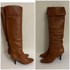 Botas de couro Vicini por Giuseppe Zanotti pull on salto dobrável 6 EUA 36,5 UE comprar usado  Enviando para Brazil