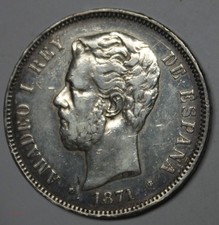 Espagne pesetas 1871 d'occasion  Avignon