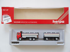 Tankwagen Milch Tanker Anhängerzug Scania rot chrom, Herpa 823002 in 1:87 H0 Ovp comprar usado  Enviando para Brazil