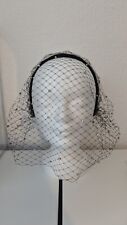 Fascinator Hut Haarreif Kopfschmuck Strasssteine Silber  comprar usado  Enviando para Brazil