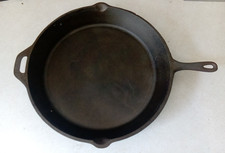 Frigideira grande vintage AMERICAN CAMPER ferro fundido 15" frigideira - 13 libras! comprar usado  Enviando para Brazil