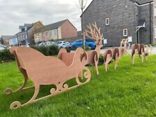 Santa sleigh reindeers for sale  BRISTOL