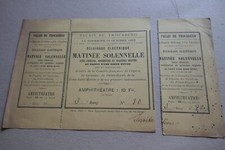 Billet entrée 1883 d'occasion  Biganos