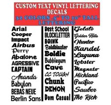 Custom text vinyl for sale  Florence