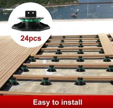 Pacote com 24 pavimentadoras de plástico ajustáveis 40-60cm altura base kit de suporte comprar usado  Enviando para Brazil