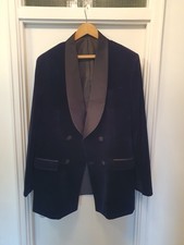 Plush navy velvet for sale  LONDON