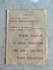 Vito santangelo cantastorie usato  Nicosia