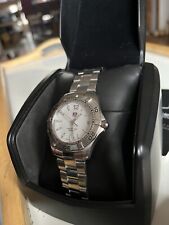 Relógio de mergulho TAG Heuer Aquaracer - WAF1111 elegante mostrador branco raro com caixa, links! comprar usado  Enviando para Brazil