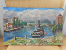 Huile toile pont d'occasion  Bléré