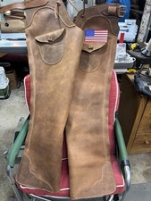Western Cowboy Shotgun Chaps/SASS Shooter feito sob medida nos EUA. comprar usado  Enviando para Brazil