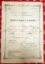 Attestato diploma promozione usato  Italia