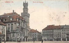 Löbau I. Sa. Tarjeta Postal Del Mercado Y El Ayuntamiento 1912 comprar usado  Enviando para Brazil