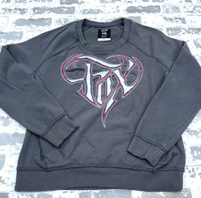 Usado, Moletom Fox Feminino XL Cinza Rosa Gola Redonda Suéter Motocross Corrida Feminino Top comprar usado  Enviando para Brazil