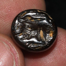 Pedra hematita antiga genuína do Oriente Próximo selo Intaglio em bom estado, usado comprar usado  Enviando para Brazil