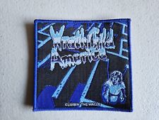 WRATHCHILD AMERICA, ESCALANDO AS PAREDES, COSTURAR NA BORDA AZUL PATCH TECIDO comprar usado  Enviando para Brazil