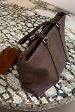 Brown leather tote gebraucht kaufen  Berlin