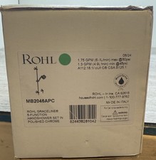 Pacote de chuveiro de mão Rohl MB2046APC com barra deslizante cromada 24" *riscos* comprar usado Pacote de chuveiro de mão Rohl MB2046APC com barra deslizante cromada 24" *riscos* comprar usado  Enviando para Brazil