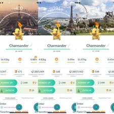 Combo Charmander Brilhante *3✨Selo GO Rally Paris Localização Fundo✨mini PTC 20k✨ comprar usado  Enviando para Brazil