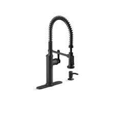 Grifo de cocina rociador extraíble negro mate KOHLER Sous Pro-Style de una sola manija segunda mano  Embacar hacia Mexico