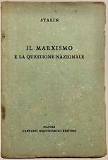 Stalin marxismo questione usato  Milano