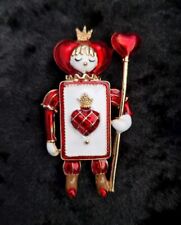 Broche guarda coração rainha vermelha Alice no País das Maravilhas joias inspiradas no vintage  comprar usado  Enviando para Brazil
