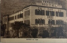 Cartolina antica garda usato  Sirmione