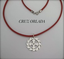 Usado, CRUZ ORLADA PARRAVICINI MEDIANA CALADA 2CM + CORDON ROJO comprar usado  Enviando para Brazil