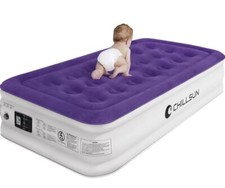 Colchão de ar, 18 polegadas inflável airbed luxo duplo alto autoinflação defl... comprar usado  Enviando para Brazil