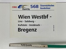 Zuglaufschild öbb 568 gebraucht kaufen  Bergen
