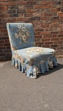 Antique slipper chair for sale  CHELTENHAM