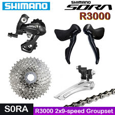 Shimano SORA R3000 2x9 velocidades Groupset STI conjunto de controle duplo desviador cassete, usado comprar usado  Enviando para Brazil