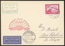 Zeppelin polarfahrt postkarte gebraucht kaufen  Sögel