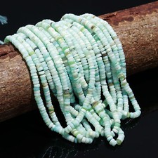 Usado, Gemas de opala azul natural tamanho 5,5 mm contas em forma de roda lisa 16" fio comprar usado  Enviando para Brazil