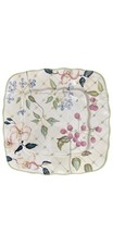 Prato de jantar quadrado vintage pintado à mão Tracy Porter Evelyn padrão 11”, usado comprar usado  Enviando para Brazil