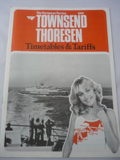 Townsend thoresen timetables for sale  WATERLOOVILLE