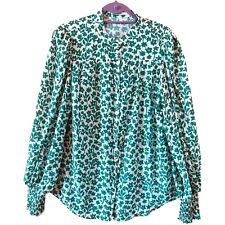 Blusa Fria Feminina Tamanho 16 Verde Algodão Manga Longa Balão comprar usado  Enviando para Brazil