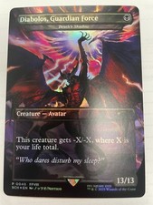MAGIC THE GATHERING MTG - DIABOLOS, GUARDIAN FORCE ARTE COMPLETO LÁMINA PROMO CAMPEÓN segunda mano  Embacar hacia Mexico
