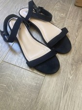 Black flat suede for sale  LONDON
