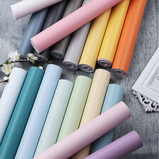 Rolo de papel de parede autoadesivo PVC vinil liso 10 m de comprimento decoração de parede para casa comprar usado  Enviando para Brazil