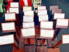 Wooded display stands for sale  WESTON-SUPER-MARE