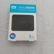 Disco rígido externo portátil WD Easystore 5TB USB 3.0 - Preto comprar usado  Enviando para Brazil