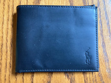 Carteira Polo Ralph Lauren Masculina Bi-Fold Couro Genuíno Preta Usada comprar usado  Enviando para Brazil