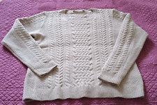 Pull laine beige d'occasion  Laroque-d'Olmes